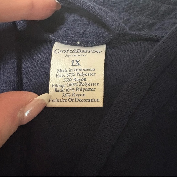 Croft & Barrow Navy Sleep Dress - Picture 3 of 3